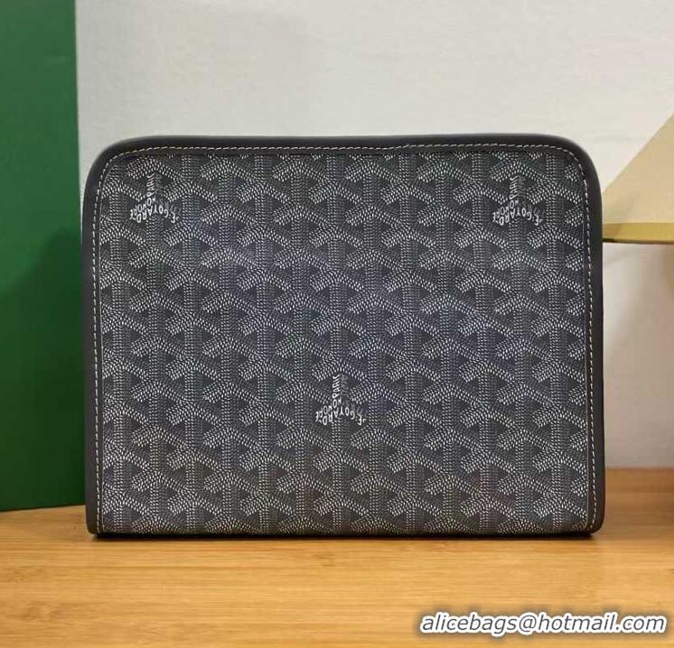 Buy Cheapest Goyard Toiletry Bag G8906 Dark Grey