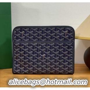 Fashion Show Collection Goyard Toiletry Bag G8906 Navy Blue