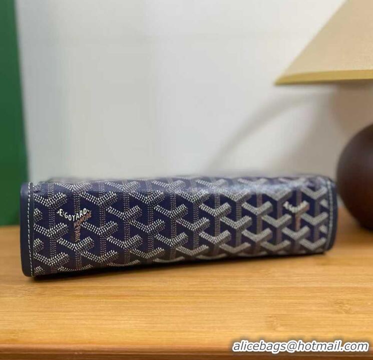 Fashion Show Collection Goyard Toiletry Bag G8906 Navy Blue