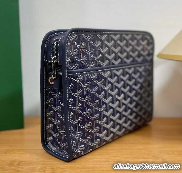 Fashion Show Collection Goyard Toiletry Bag G8906 Navy Blue