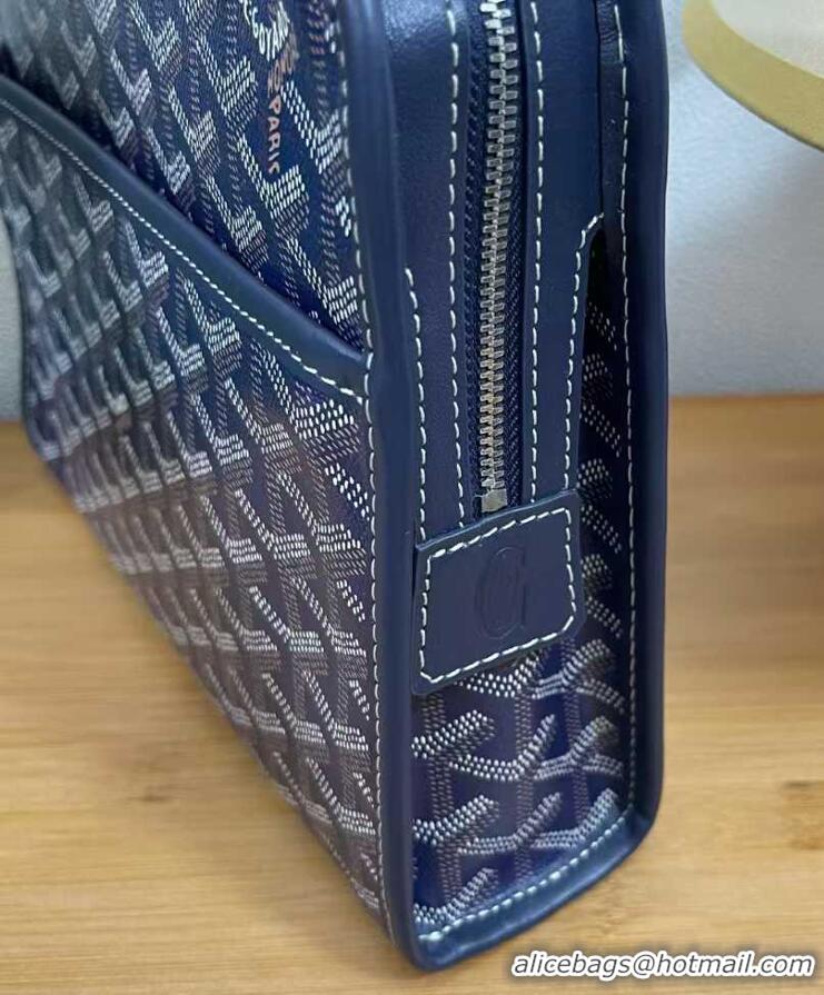 Fashion Show Collection Goyard Toiletry Bag G8906 Navy Blue