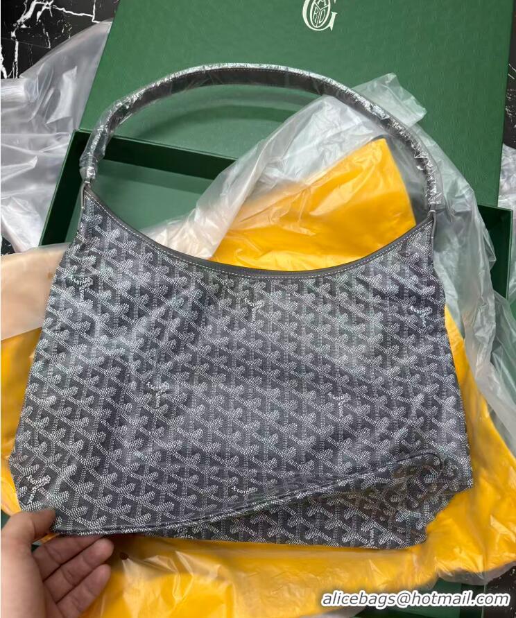Top Grade Goyard Boheme Hobo Bag with Pink Heart 020223 Grey 2024
