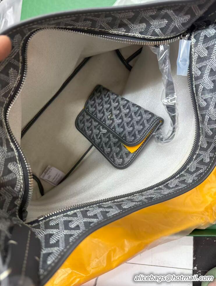 Top Grade Goyard Boheme Hobo Bag with Pink Heart 020223 Grey 2024