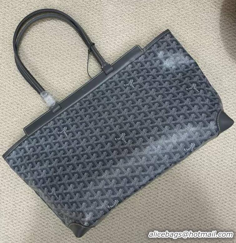 Most Popular Goyard Original Bellechasse Tote Bag 8959 Dark Grey