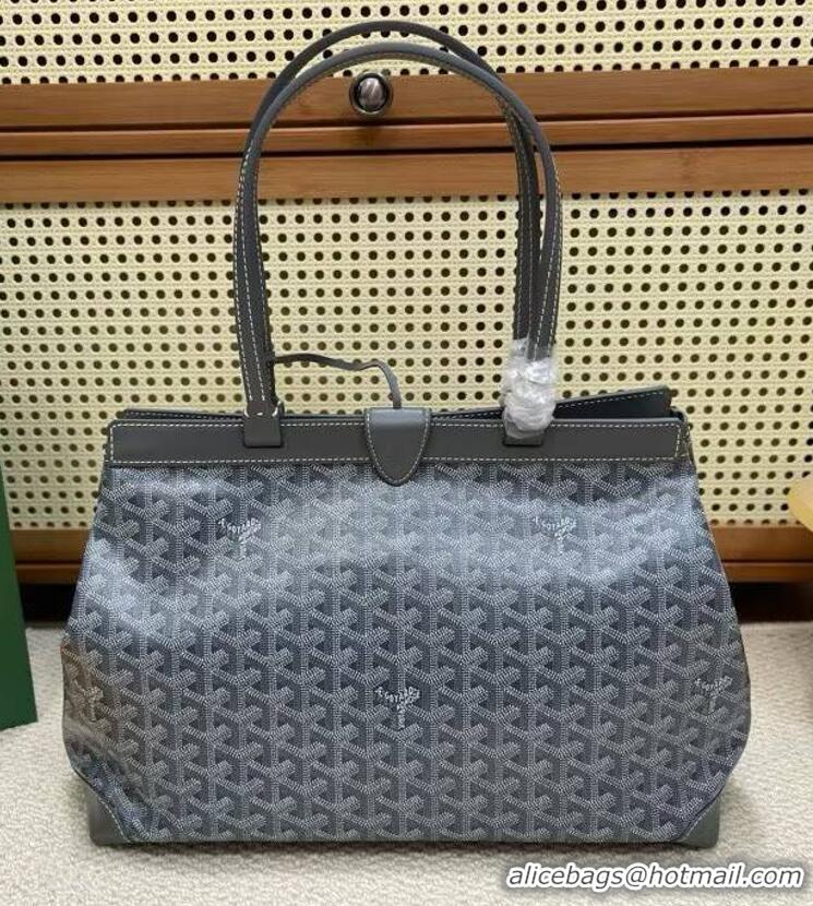 Most Popular Goyard Original Bellechasse Tote Bag 8959 Dark Grey
