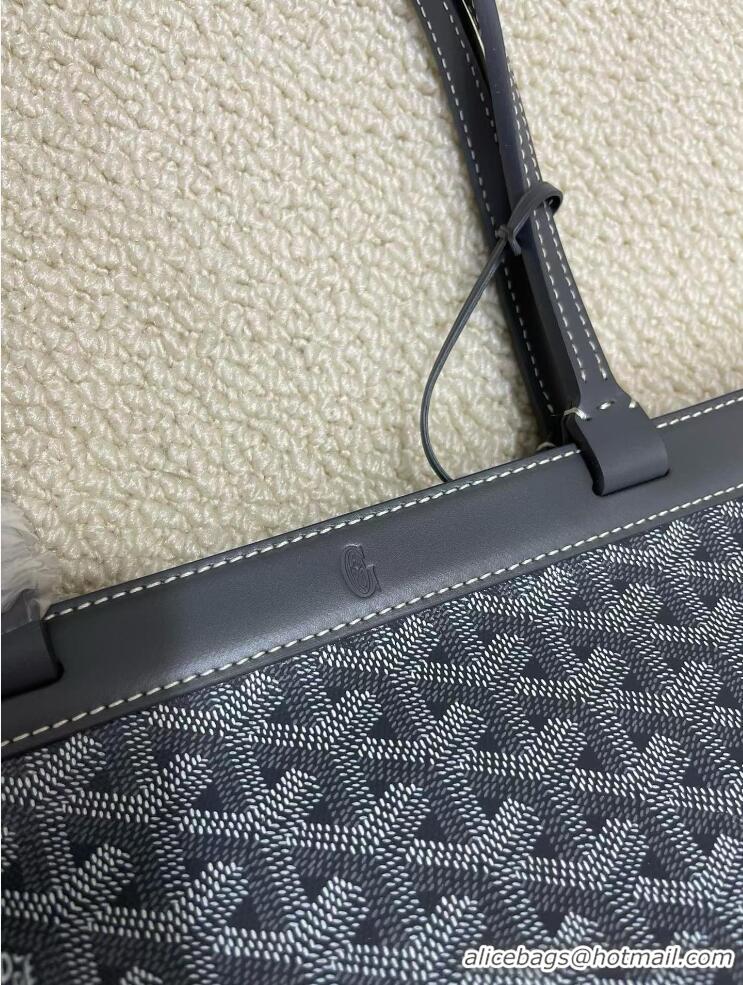 Most Popular Goyard Original Bellechasse Tote Bag 8959 Dark Grey