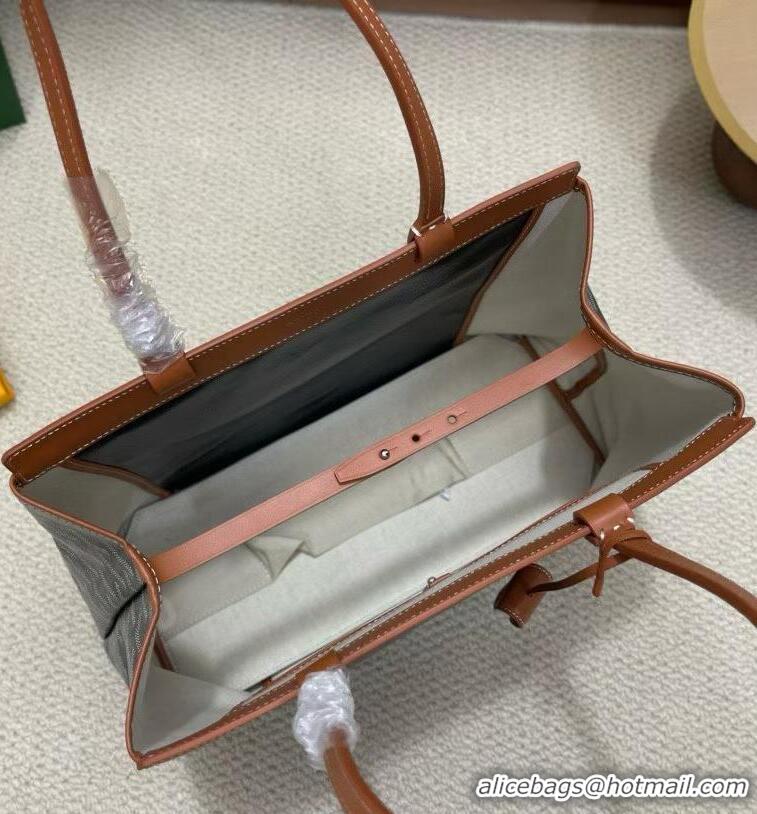 Top Sell Goyard Original Bellechasse Tote Bag 8959 Black And Tan