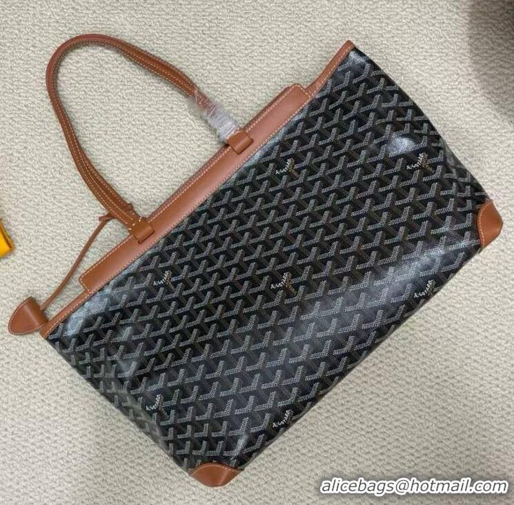 Top Sell Goyard Original Bellechasse Tote Bag 8959 Black And Tan