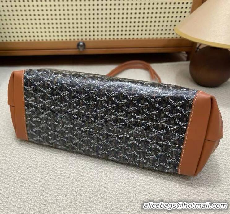 Top Sell Goyard Original Bellechasse Tote Bag 8959 Black And Tan