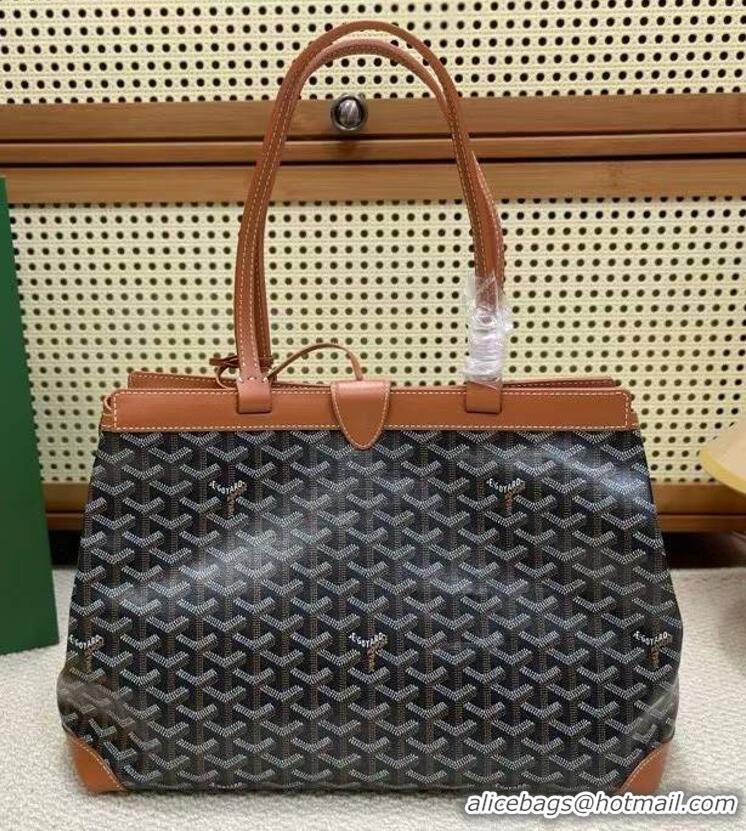 Top Sell Goyard Original Bellechasse Tote Bag 8959 Black And Tan