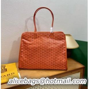 Crafted Goyard Original Sac Hardy Tote Bag 8955 Orange