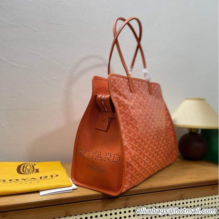 Crafted Goyard Original Sac Hardy Tote Bag 8955 Orange