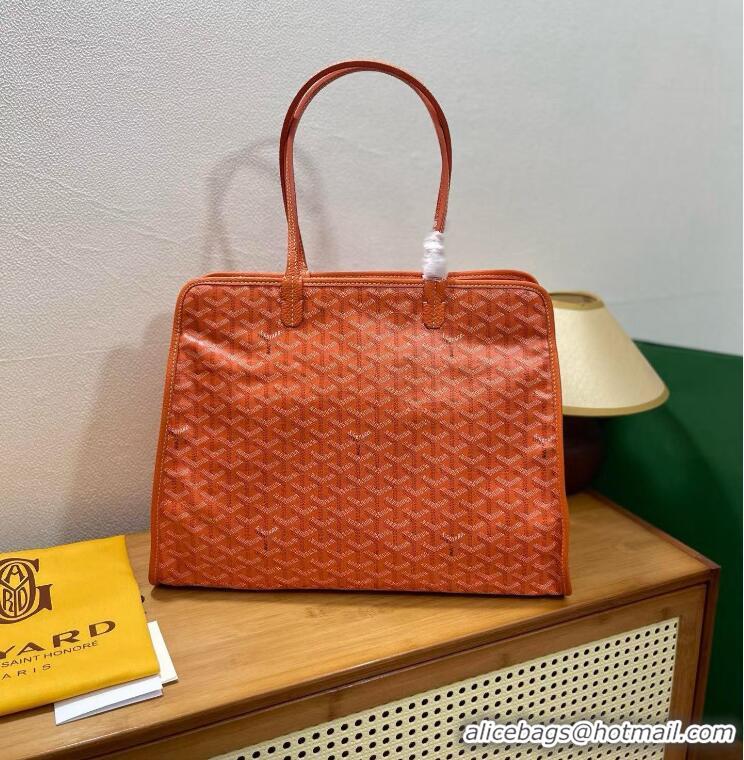 Crafted Goyard Original Sac Hardy Tote Bag 8955 Orange