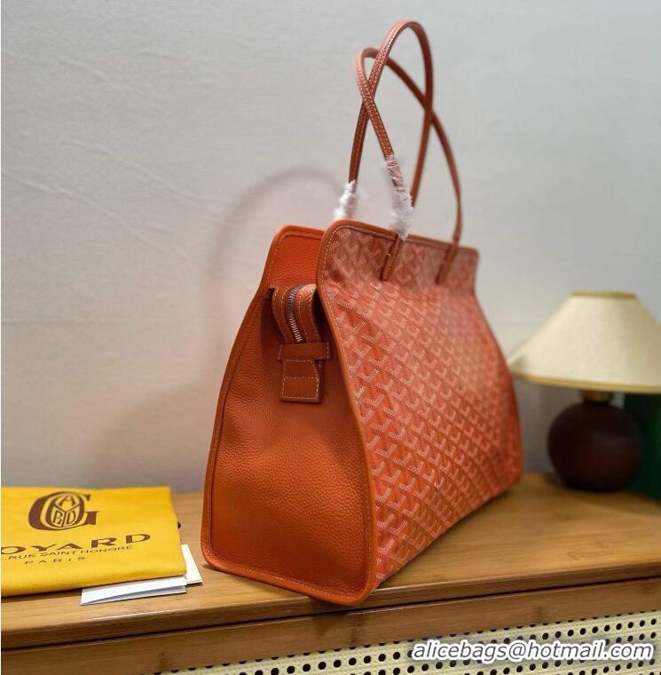 Crafted Goyard Original Sac Hardy Tote Bag 8955 Orange