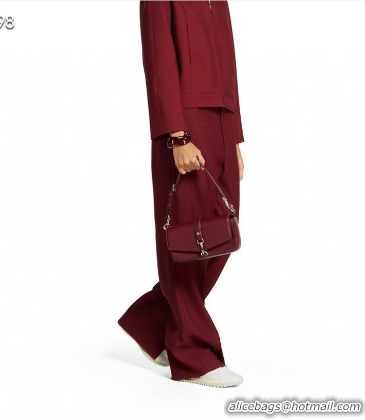 New Fashion Gucci Leather Small crossbody bag with hook closure 821623 Burgundy 2025