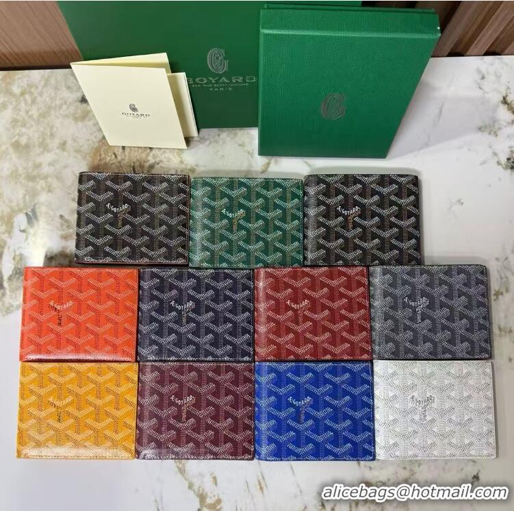 Free Shipping Goyard 8 Card Slots Billfold Wallet 020085a Orange