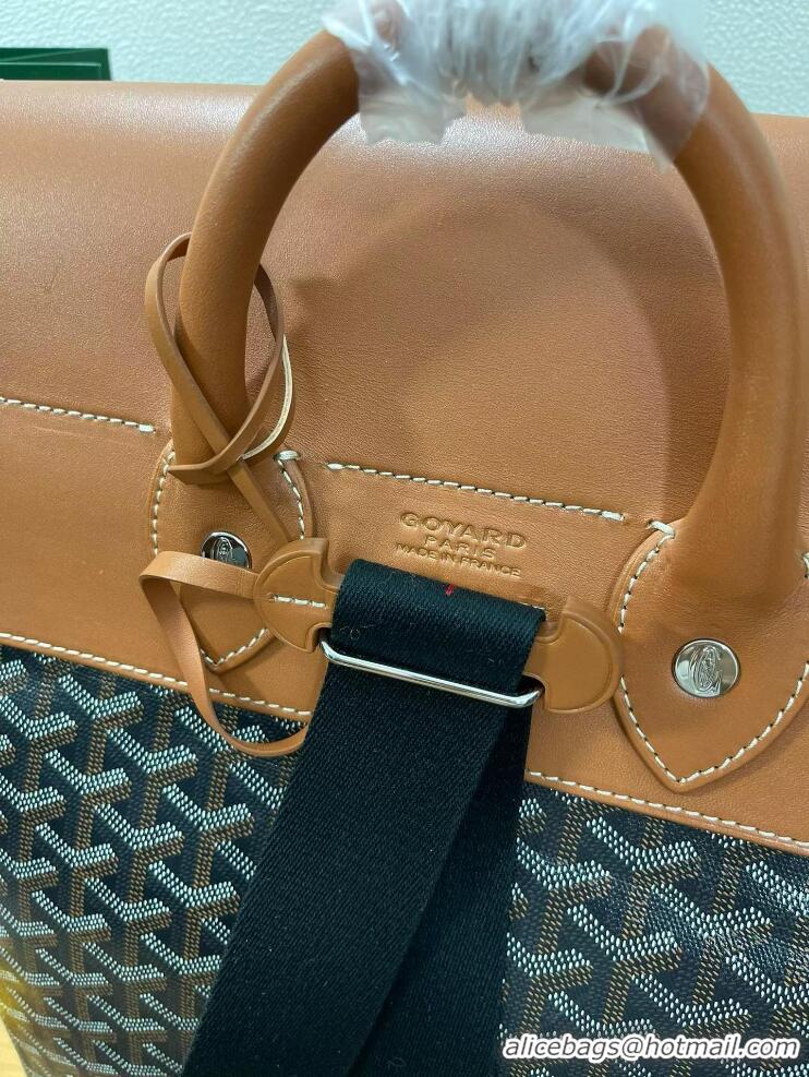 Newly Launched Goyard Alpin Original Backpack G8710 Black And Tan