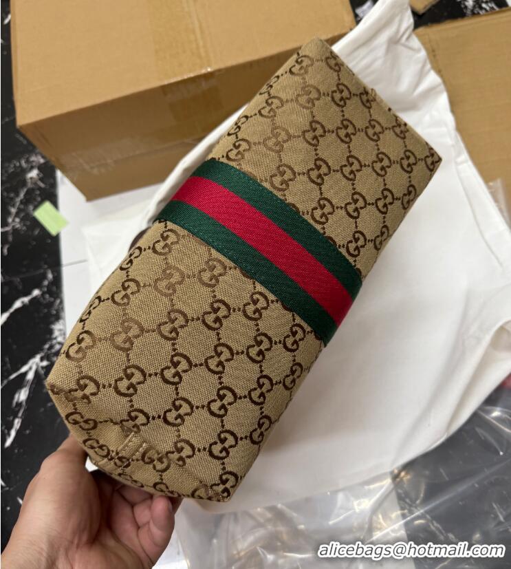 Buy Classic Gucci Giglio Small Tote Bag in GG Canvas 860845 Beige 2025