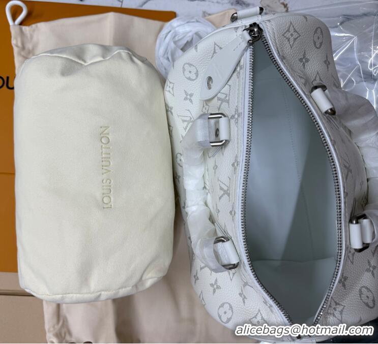 Promotional Louis Vuitton Speedy P9 Bandoulière 30 Bag in Motiph Leather M27144 White 2026
