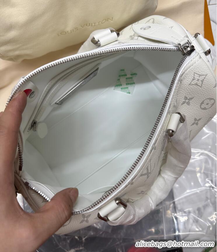 Promotional Louis Vuitton Speedy P9 Bandoulière 30 Bag in Motiph Leather M27144 White 2026