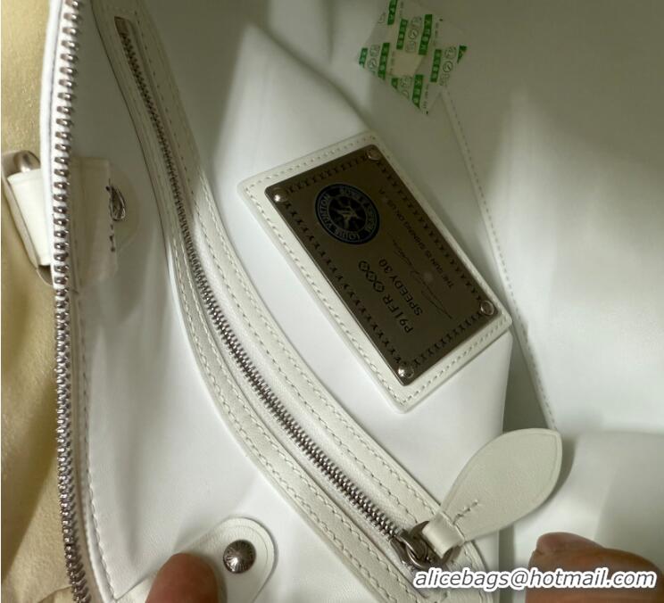 Promotional Louis Vuitton Speedy P9 Bandoulière 30 Bag in Motiph Leather M27144 White 2026