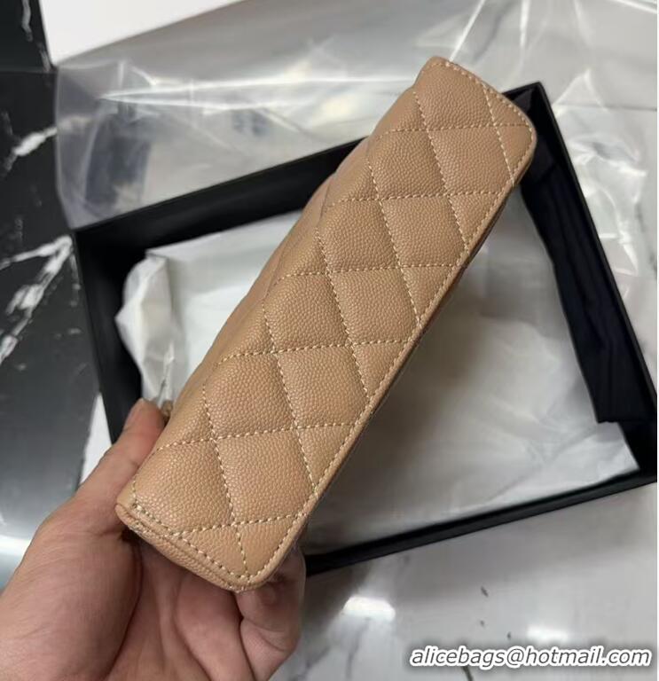 Super Quality Chanel Caviar Quilted Top Handle Slim Vanity With Chain AS9688 Dark Beige 2026