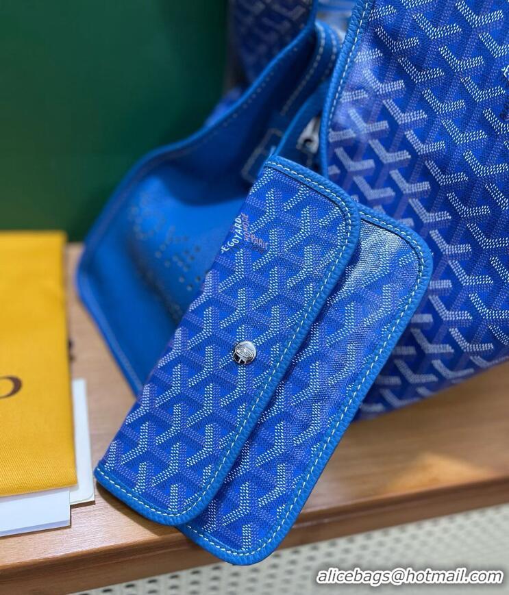 Low Cost Goyard Original Sac Hardy Tote Bag 8955 Light Blue