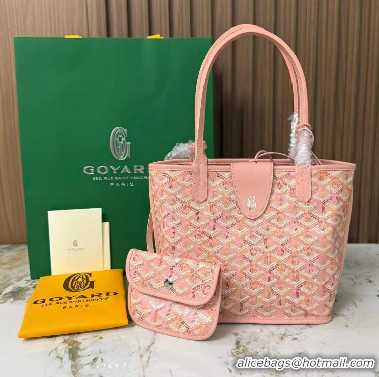 Grade Design Goyard Anjou Saint Louis Tote Bag Mini G8003 Multicolored Powder Pink 2026
