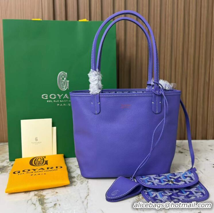 Best Quality Goyard Anjou Saint Louis Tote Bag Mini G8003 Multicolored Blueberry Purple 2026