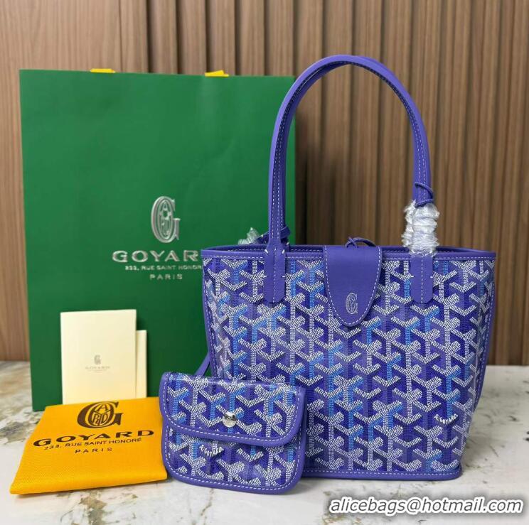 Best Quality Goyard Anjou Saint Louis Tote Bag Mini G8003 Multicolored Blueberry Purple 2026