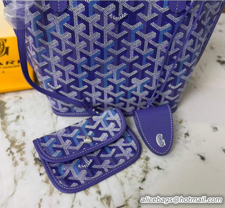 Best Quality Goyard Anjou Saint Louis Tote Bag Mini G8003 Multicolored Blueberry Purple 2026