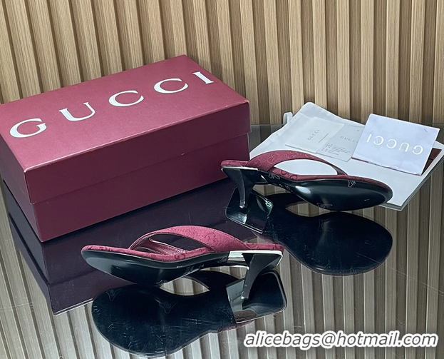 Unique Discount Gucci Vittoria Red GG Canvas Thong Sanals 55MM 6050403