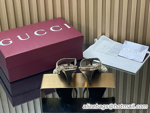Popular Style Gucci Vittoria Beige GG Canvas Thong Sanals 55MM 6050404