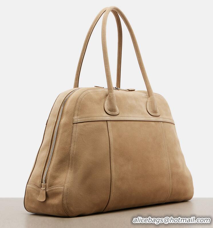 Super Quality Miu Miu Vivant Large Suede Bowling Bag 97356 Beige