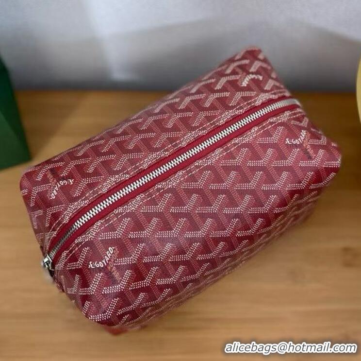 Buy Inexpensive Famous Brand Goyard Boeing 25 Travel Toilet Bag G8741 Red