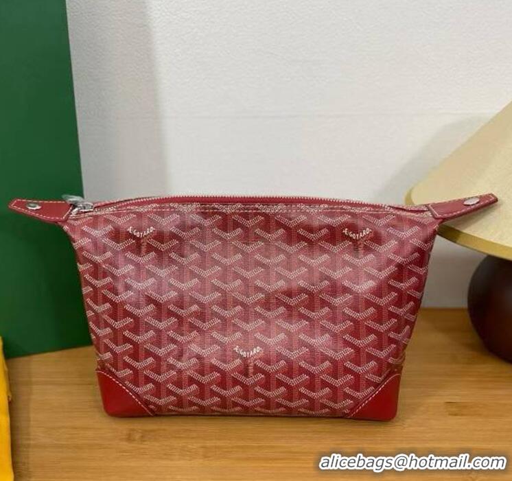 Buy Inexpensive Famous Brand Goyard Boeing 25 Travel Toilet Bag G8741 Red