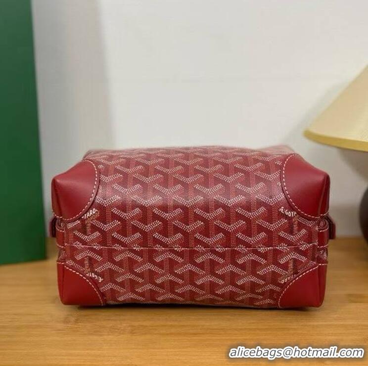Buy Inexpensive Famous Brand Goyard Boeing 25 Travel Toilet Bag G8741 Red