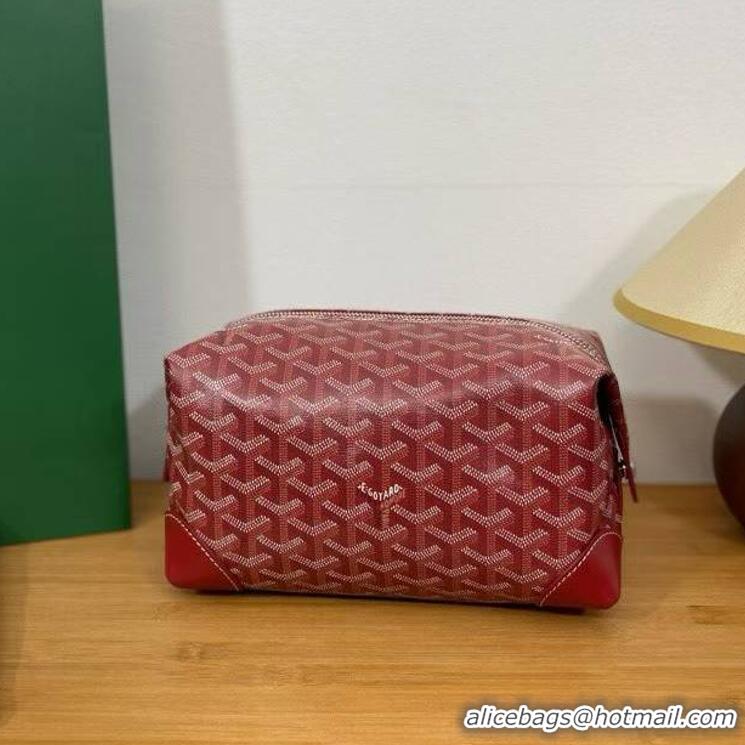 Buy Inexpensive Famous Brand Goyard Boeing 25 Travel Toilet Bag G8741 Red