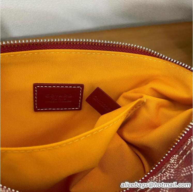 Buy Inexpensive Famous Brand Goyard Boeing 25 Travel Toilet Bag G8741 Red