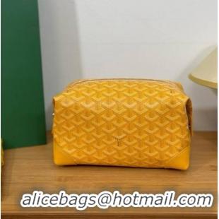 Promotional Famous Brand Goyard Boeing 25 Travel Toilet Bag G8741 Yellow