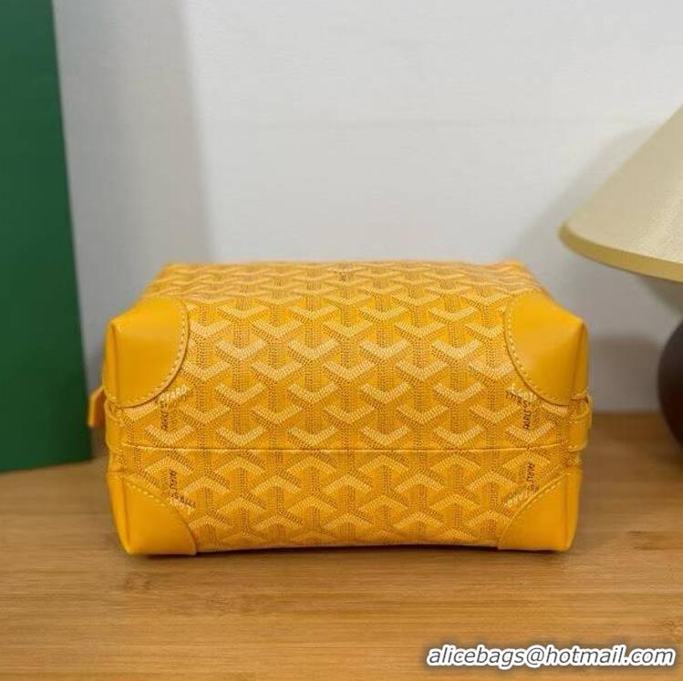 Promotional Famous Brand Goyard Boeing 25 Travel Toilet Bag G8741 Yellow
