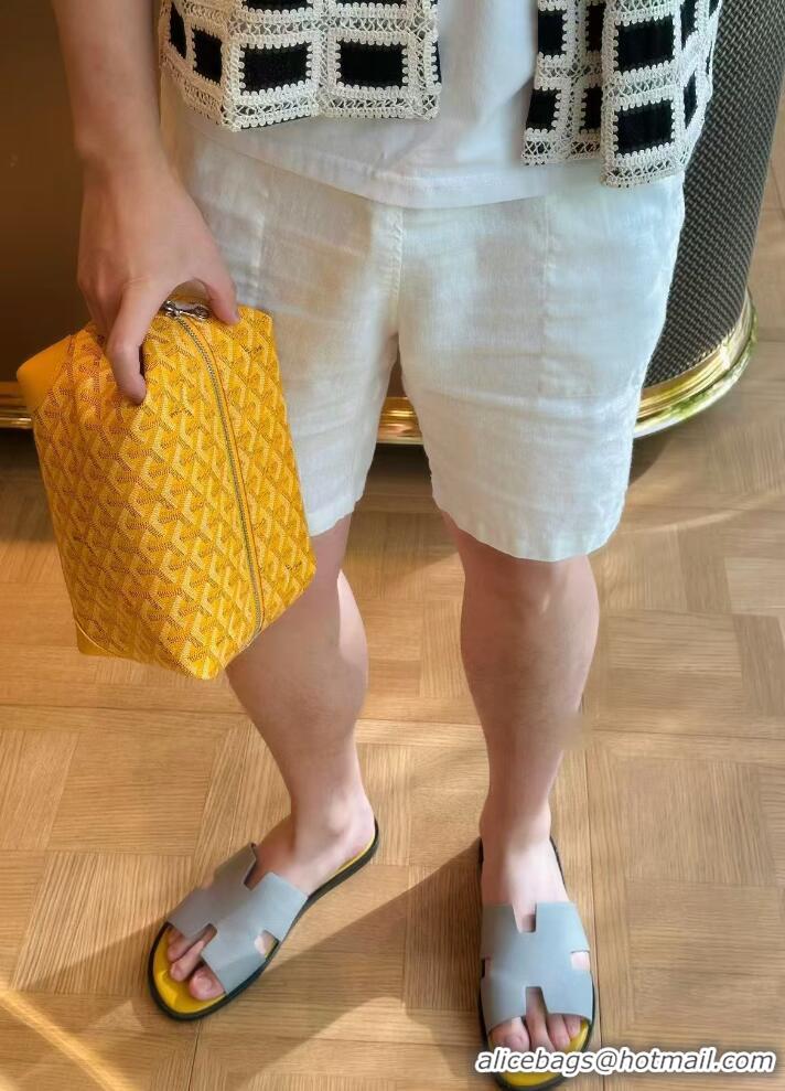 Promotional Famous Brand Goyard Boeing 25 Travel Toilet Bag G8741 Yellow