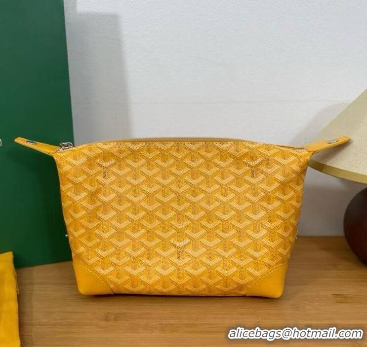 Promotional Famous Brand Goyard Boeing 25 Travel Toilet Bag G8741 Yellow