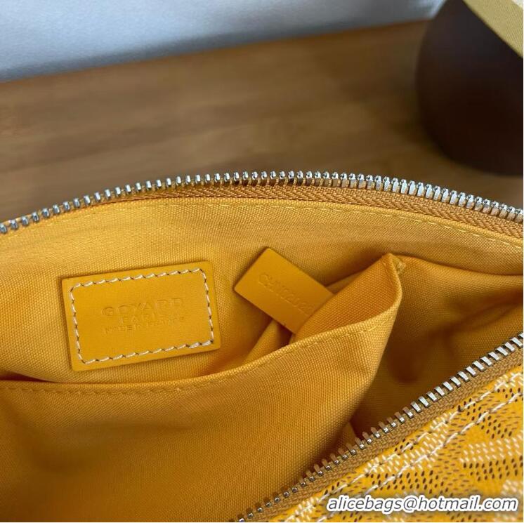 Promotional Famous Brand Goyard Boeing 25 Travel Toilet Bag G8741 Yellow
