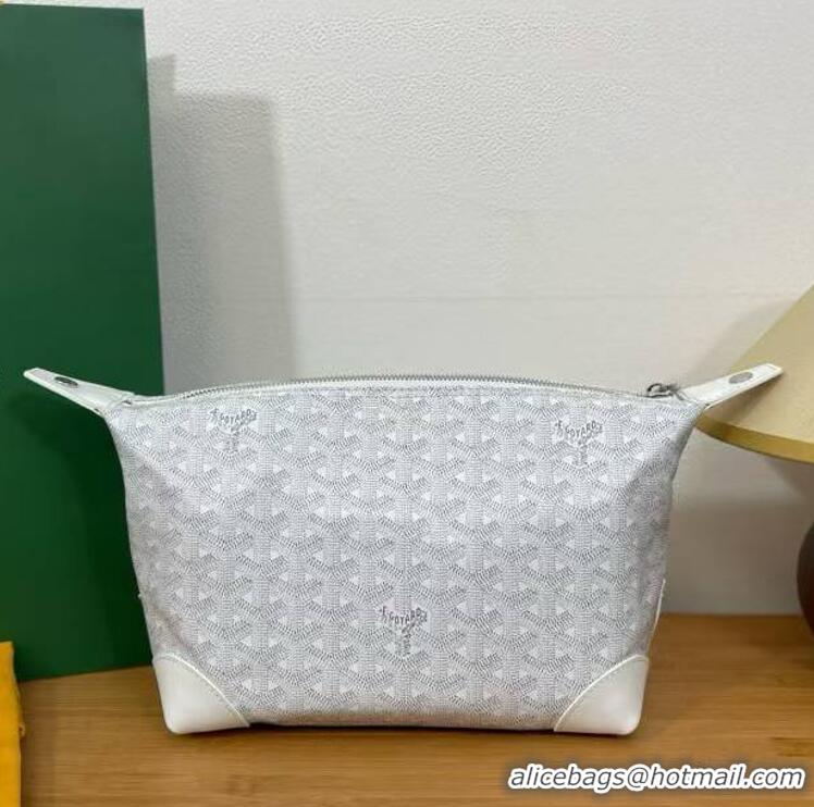 Well Crafted Famous Brand Goyard Boeing 25 Travel Toilet Bag G8741 White
