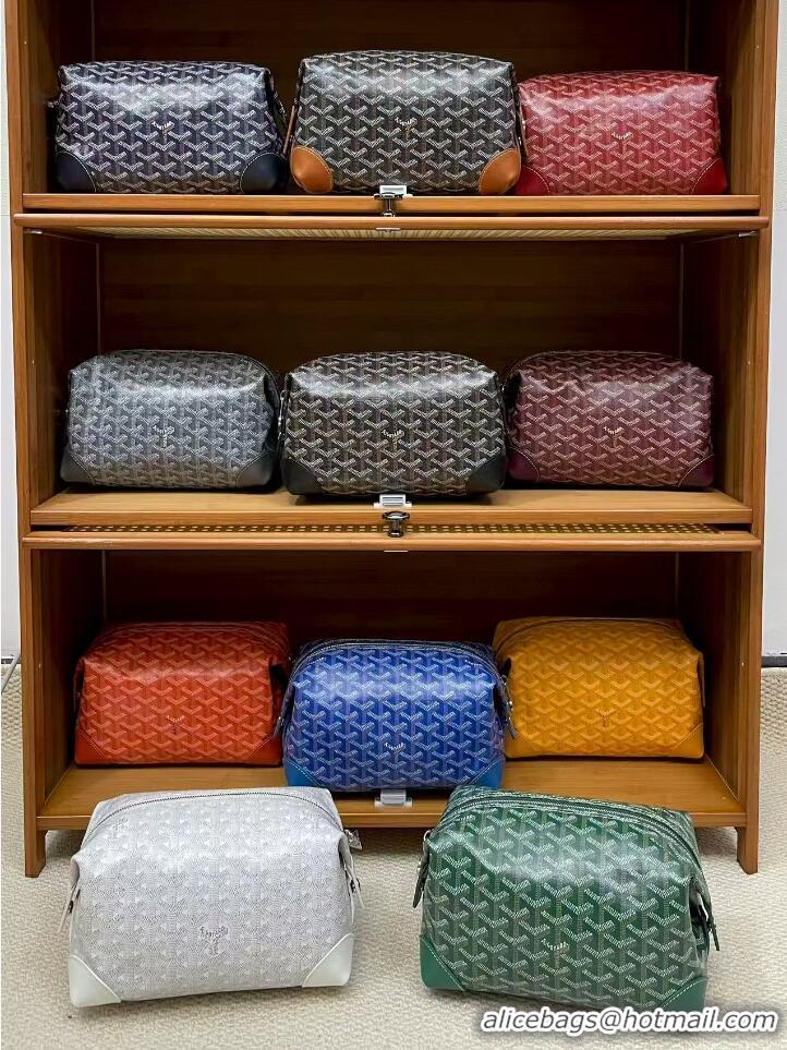 Well Crafted Famous Brand Goyard Boeing 25 Travel Toilet Bag G8741 White