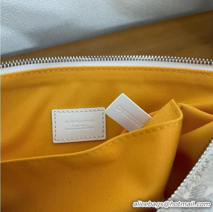 Well Crafted Famous Brand Goyard Boeing 25 Travel Toilet Bag G8741 White