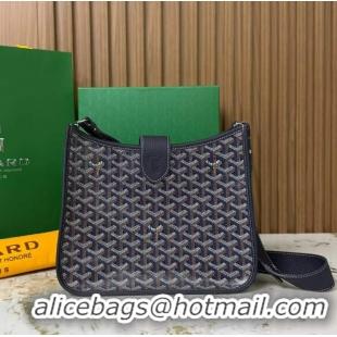 Luxury Cheap Goyard Musette Messenger Bag PM 8930 Navy Blue