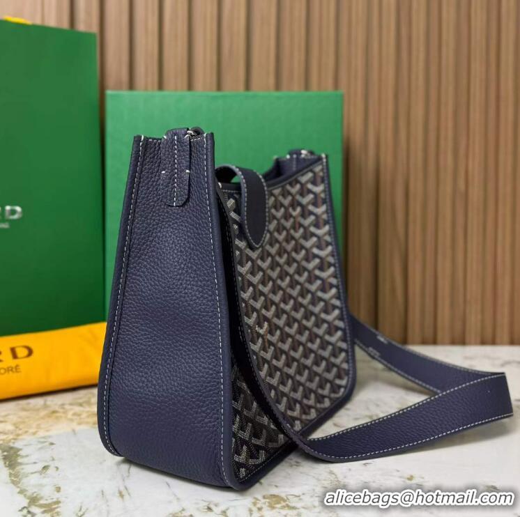 Luxury Cheap Goyard Musette Messenger Bag PM 8930 Navy Blue