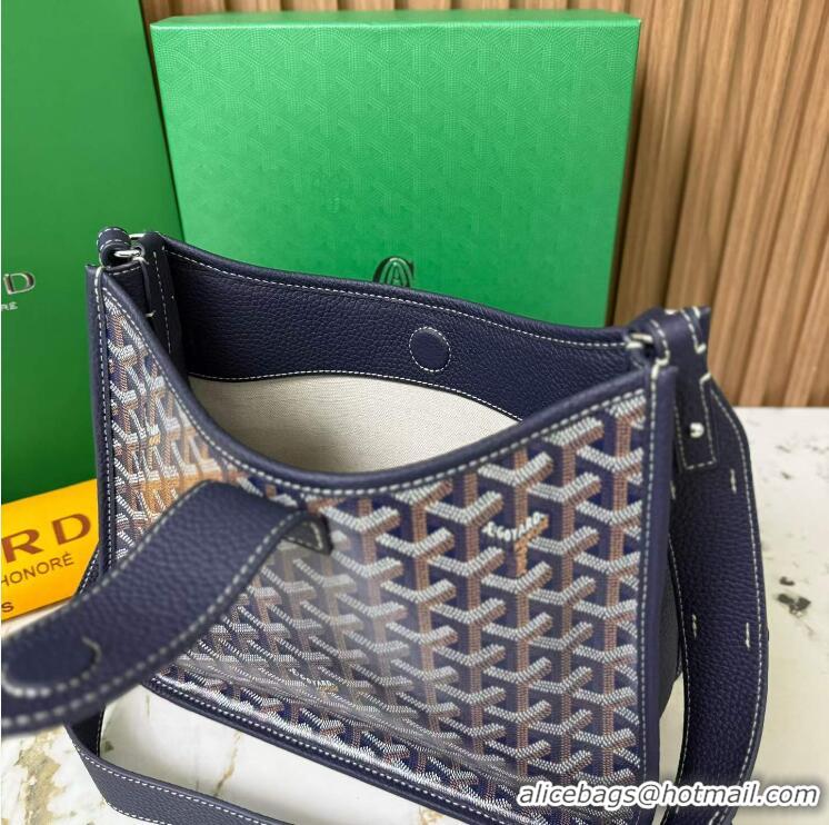 Luxury Cheap Goyard Musette Messenger Bag PM 8930 Navy Blue
